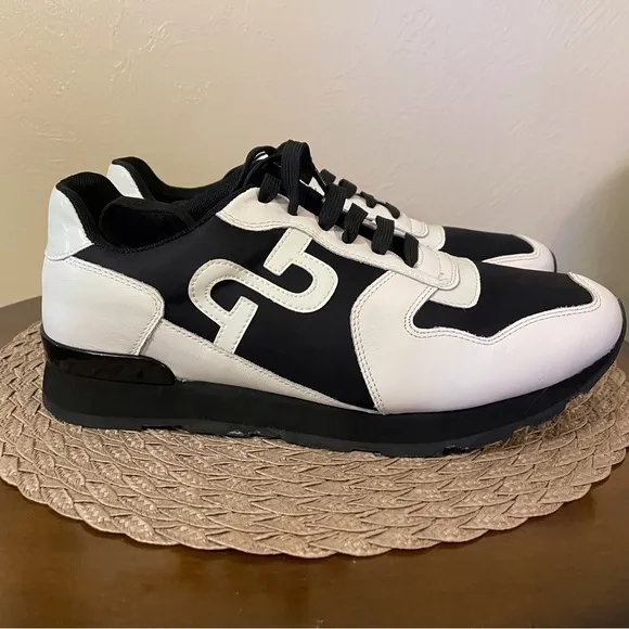 Men's Black and White Shoes