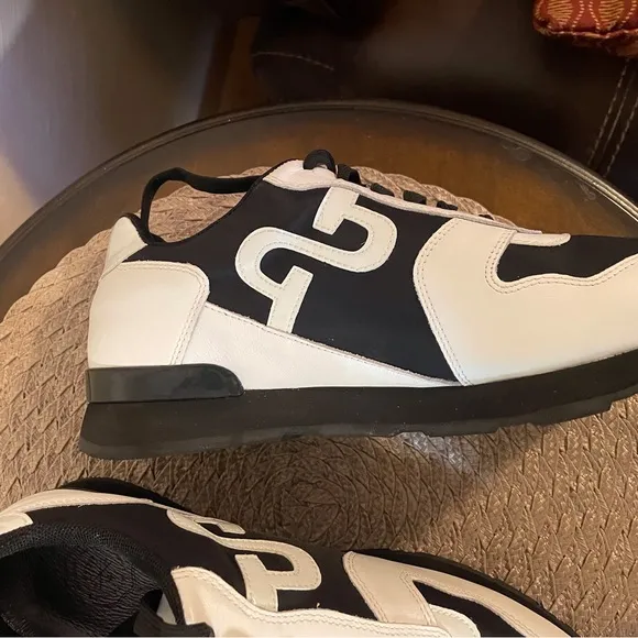 Men's Black and White Shoes