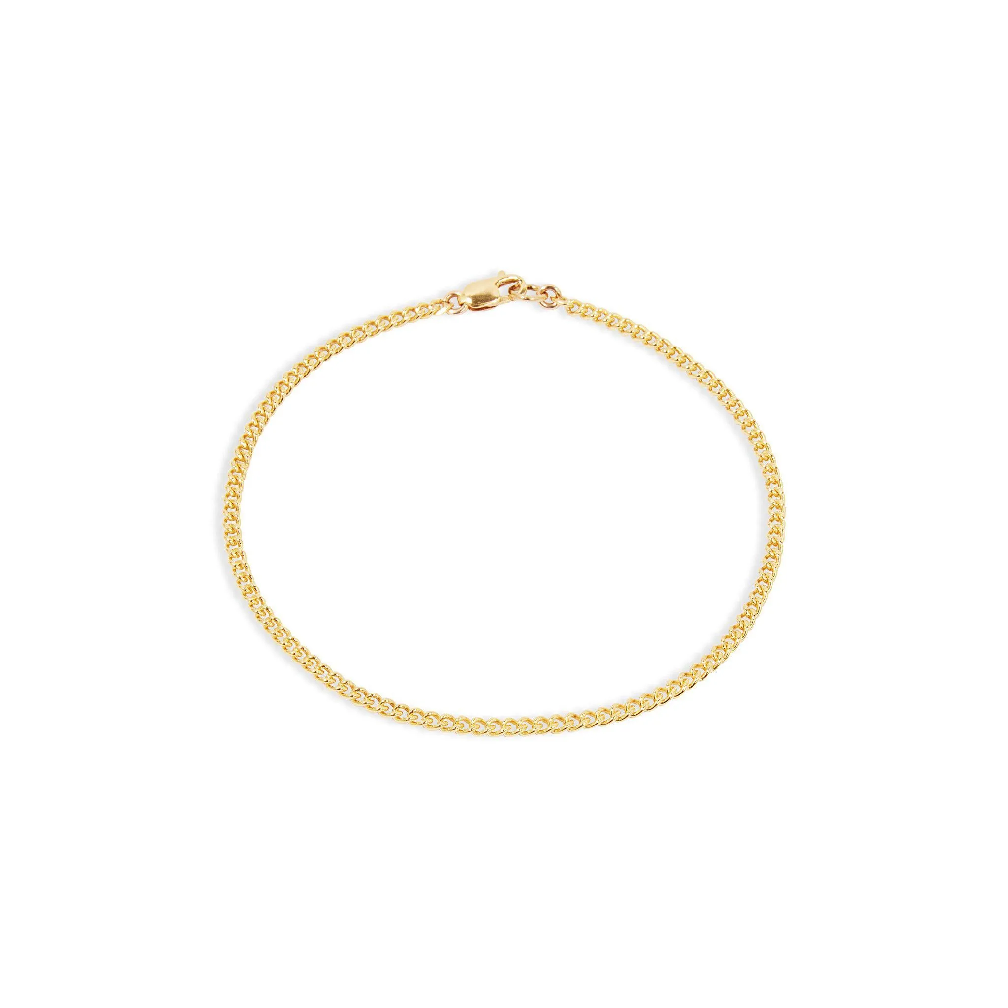 Men's Curb Chain Bracelet - Gold