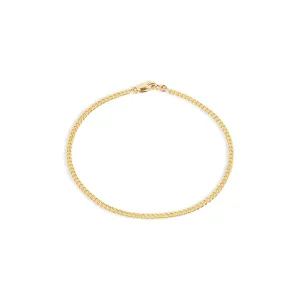 Men's Curb Chain Bracelet - Gold