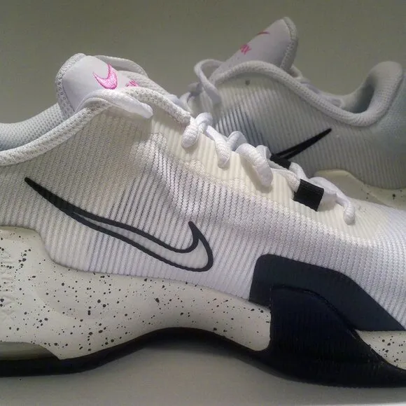 Men's Nike Shoes Size 9 Air Max Impact 4 White Copa Black Speckled $90