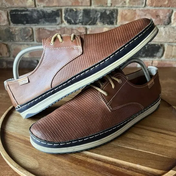 Mens Pikolinos Jucar Perforated Brandy Oxford Shoes Sneakers EU 42 US 8.5