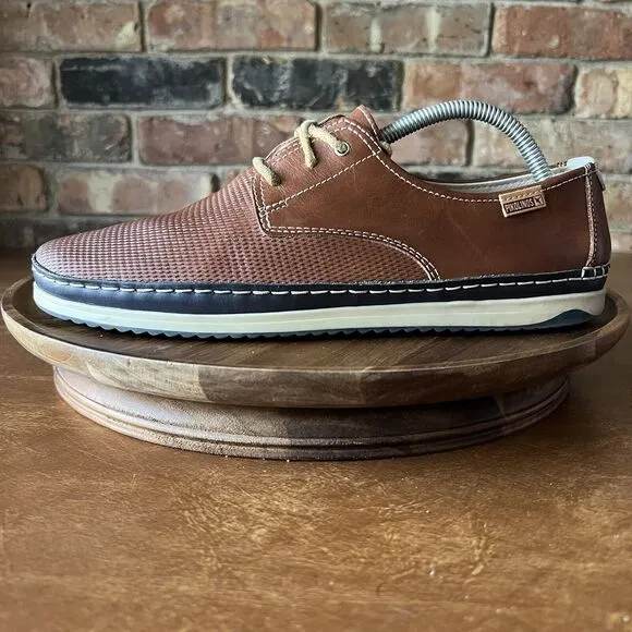 Mens Pikolinos Jucar Perforated Brandy Oxford Shoes Sneakers EU 42 US 8.5