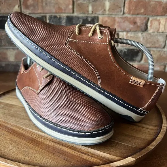 Mens Pikolinos Jucar Perforated Brandy Oxford Shoes Sneakers EU 42 US 8.5