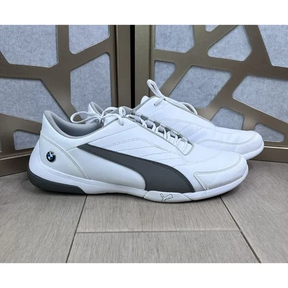 Mens Puma BMW Motorsport Kart Cat III men white sneakers 10.5 eu 44