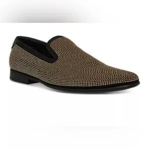 Men’s Steve Madden Mezmoryze Beaded Smoking Slipper Loafer, 11.5, New with box