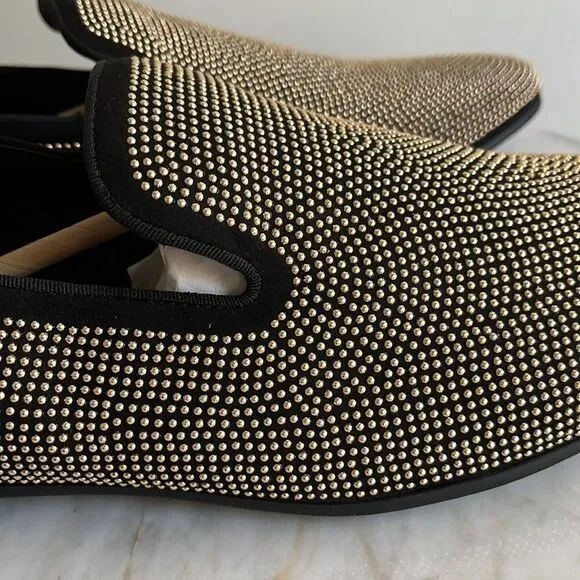 Men’s Steve Madden Mezmoryze Beaded Smoking Slipper Loafer, 11.5, New with box