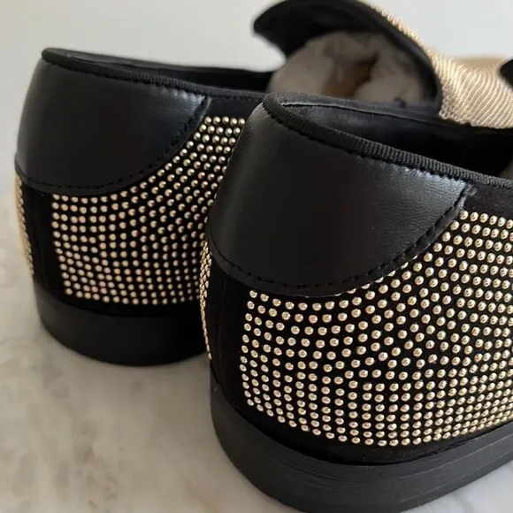 Men’s Steve Madden Mezmoryze Beaded Smoking Slipper Loafer, 11.5, New with box