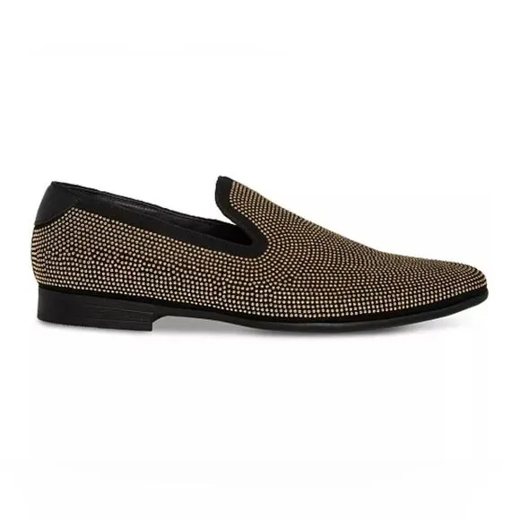 Men’s Steve Madden Mezmoryze Beaded Smoking Slipper Loafer, 11.5, New with box