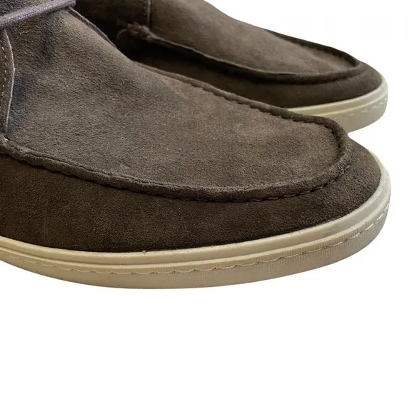 Mercanti Fiorentini RELAX Suede Leather High Top Oxford Shoe Men 12 Brown Brazil
