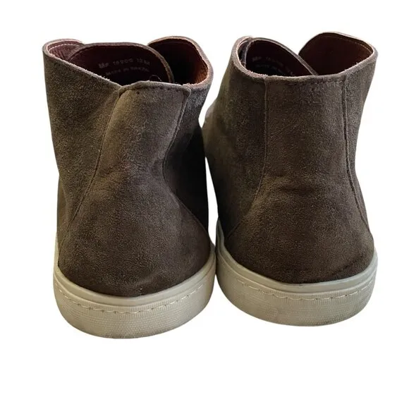 Mercanti Fiorentini RELAX Suede Leather High Top Oxford Shoe Men 12 Brown Brazil