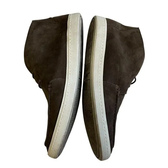 Mercanti Fiorentini RELAX Suede Leather High Top Oxford Shoe Men 12 Brown Brazil