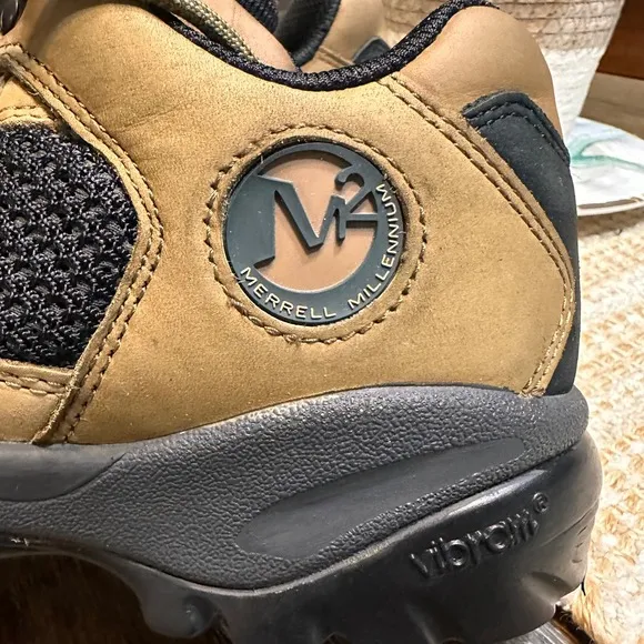 Merrell Ventilator Low Hiking Trail Shoes Vibram Soles Mens Size 7.5