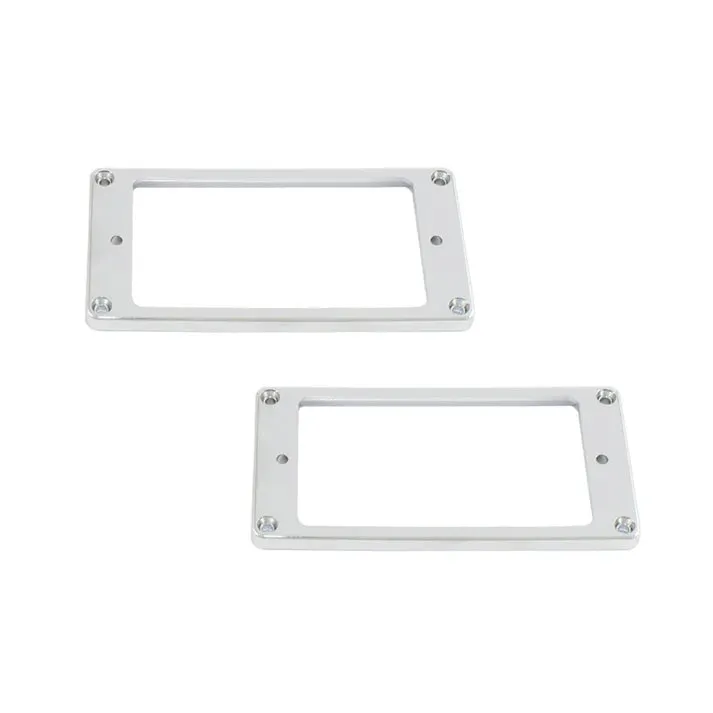 Metal Humbucking Pickup Rings, Flat, Set of 2