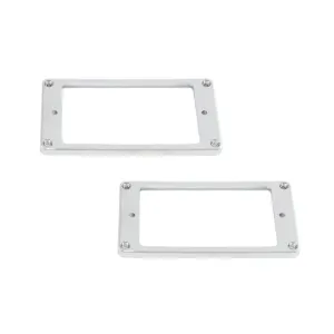 Metal Humbucking Pickup Rings, Flat, Set of 2