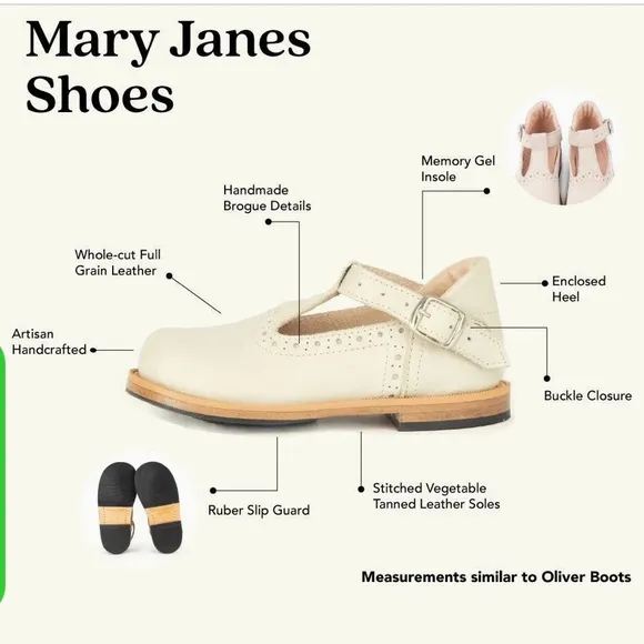 Mikoleon Mary Janes Shoes in Bone