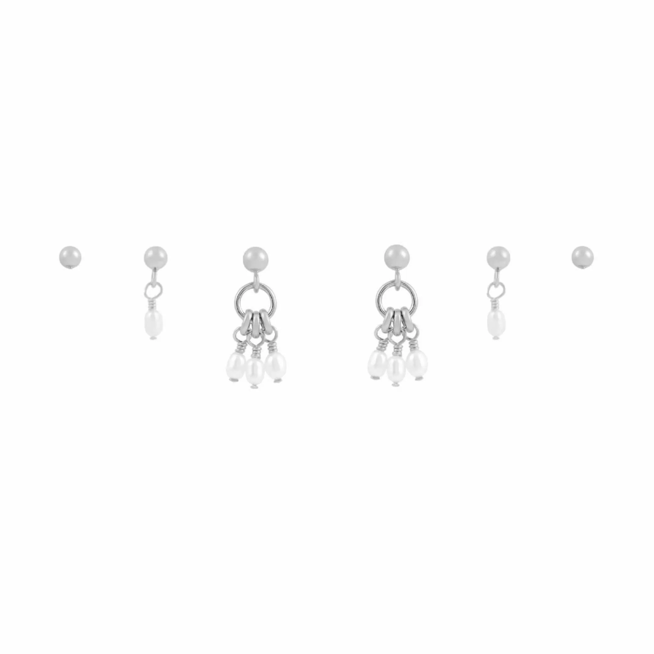 Mila Earring Bundle - Silver