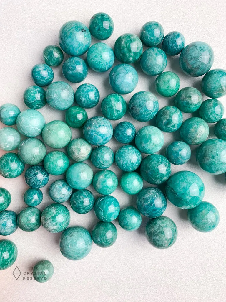 Mini Amazonite Spheres