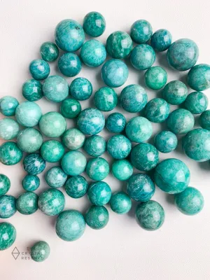 Mini Amazonite Spheres