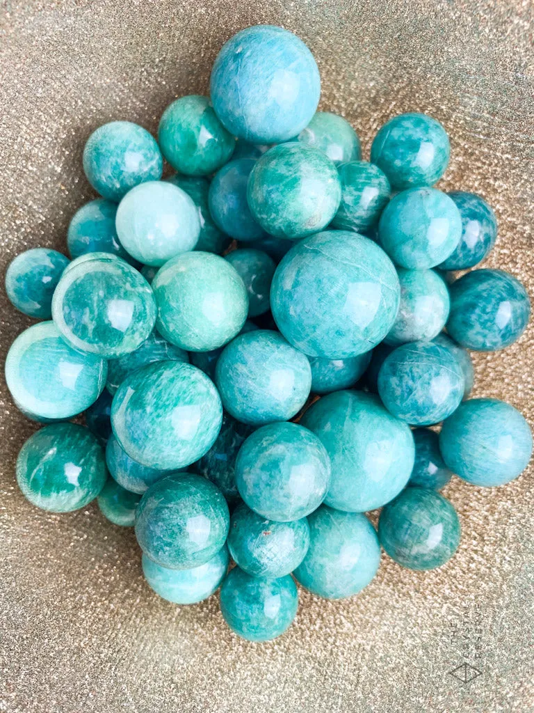 Mini Amazonite Spheres