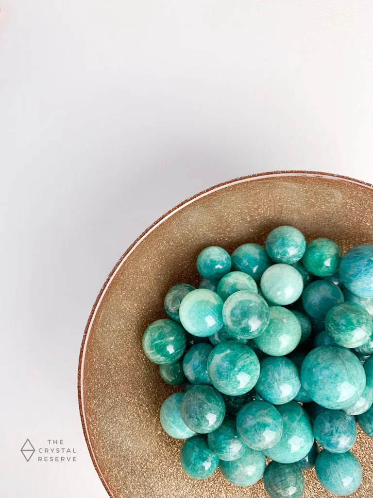 Mini Amazonite Spheres