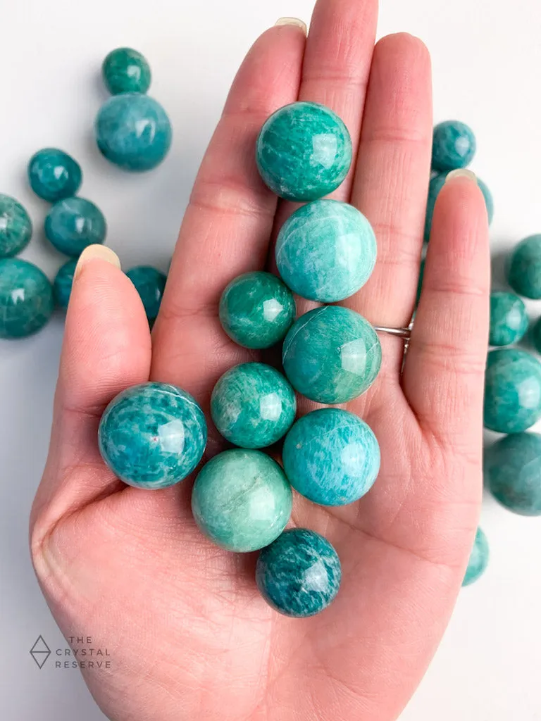 Mini Amazonite Spheres