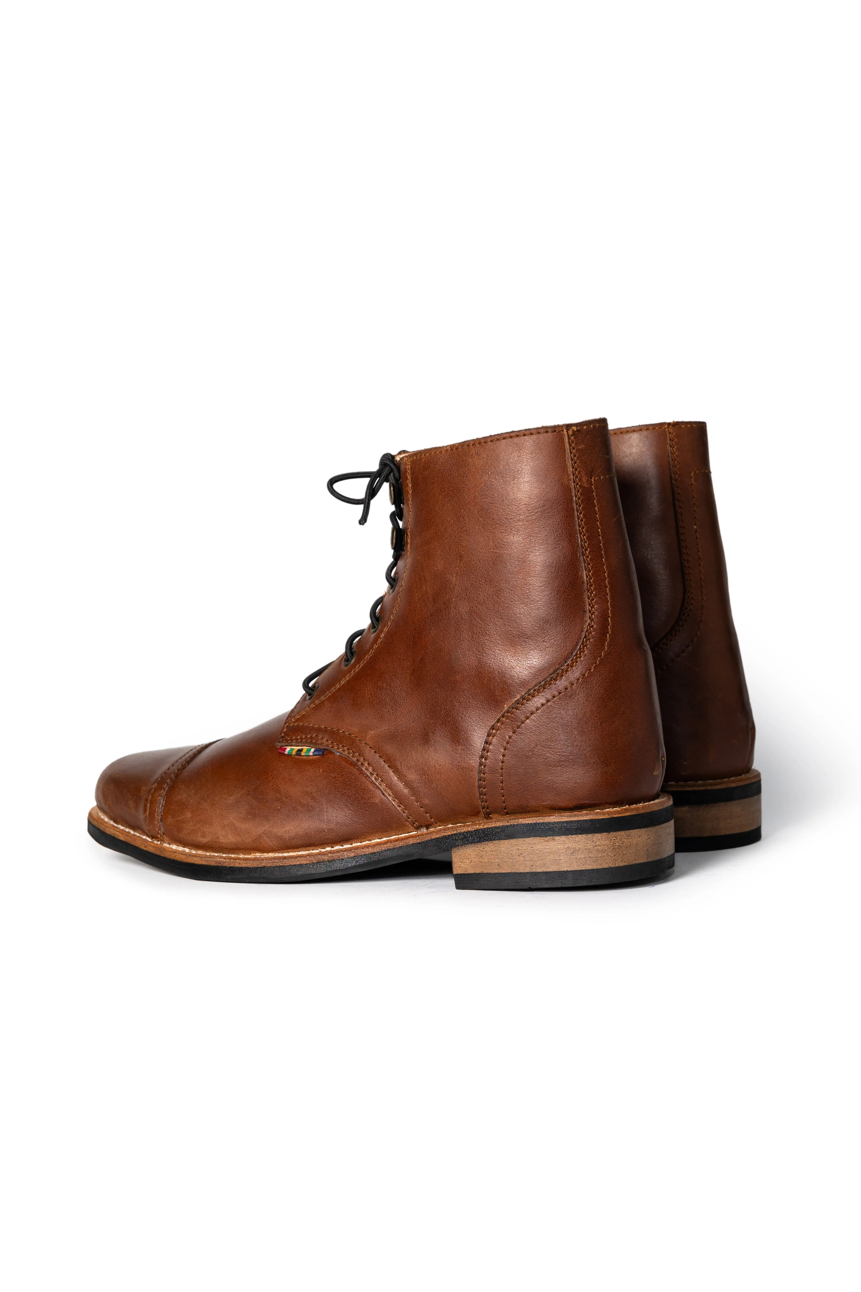 Miro Combat Leather Boots