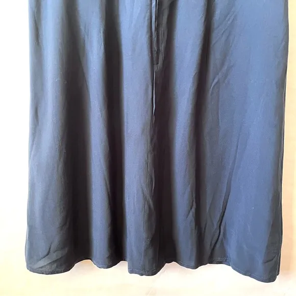 Modcloth Navy Blue The Keyhole Story A-Line Dress Size 14 Women Short Sleeve