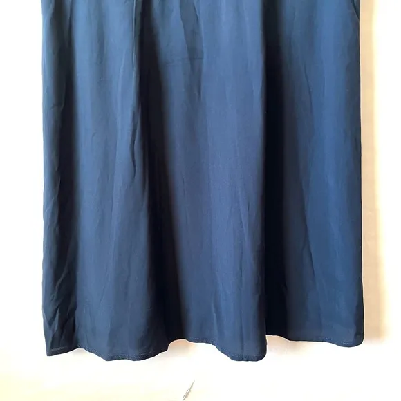 Modcloth Navy Blue The Keyhole Story A-Line Dress Size 14 Women Short Sleeve