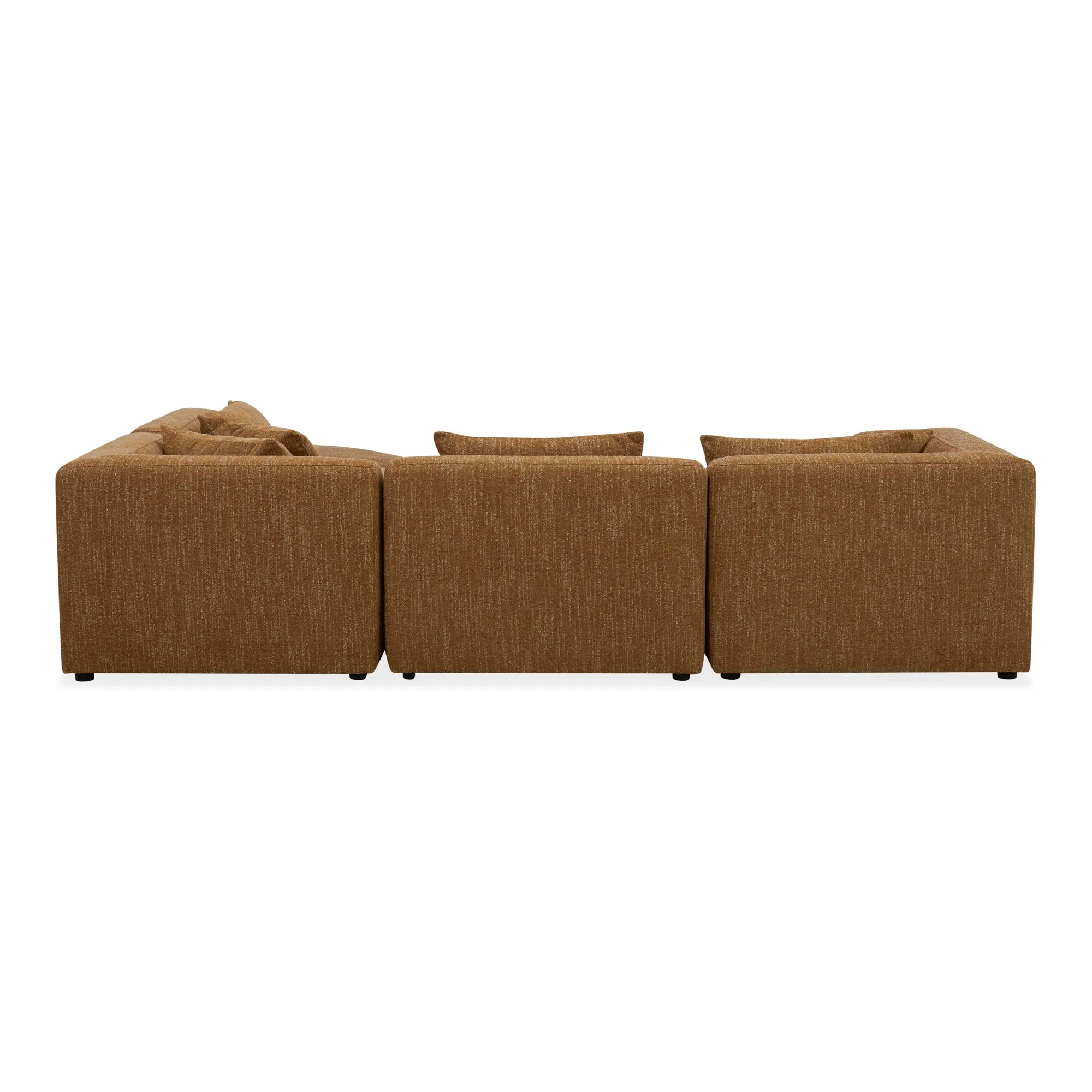 Moe's Home Collection Lowtide Alcove Amber Glow Modular Sectional