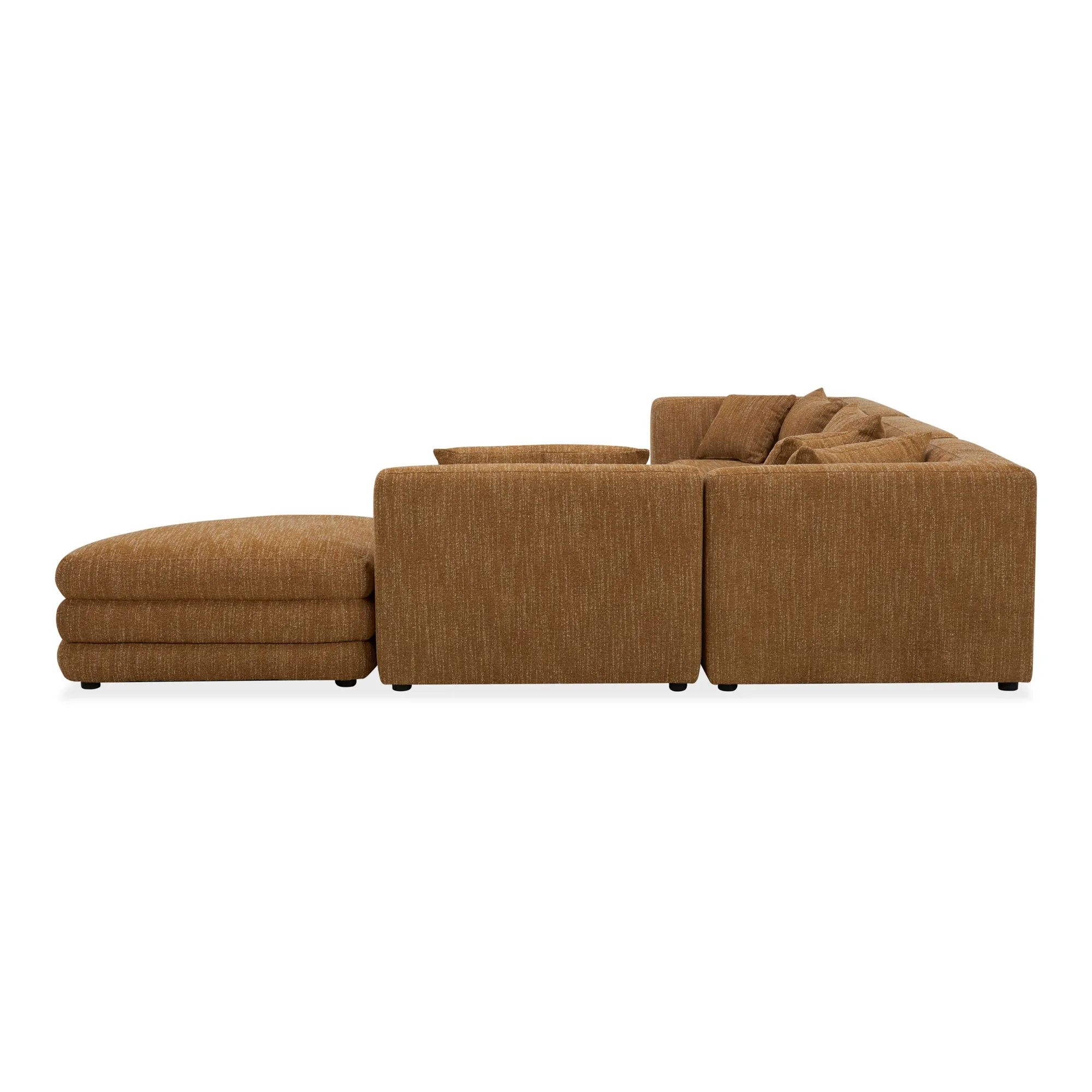 Moe's Home Collection Lowtide Alcove Amber Glow Modular Sectional