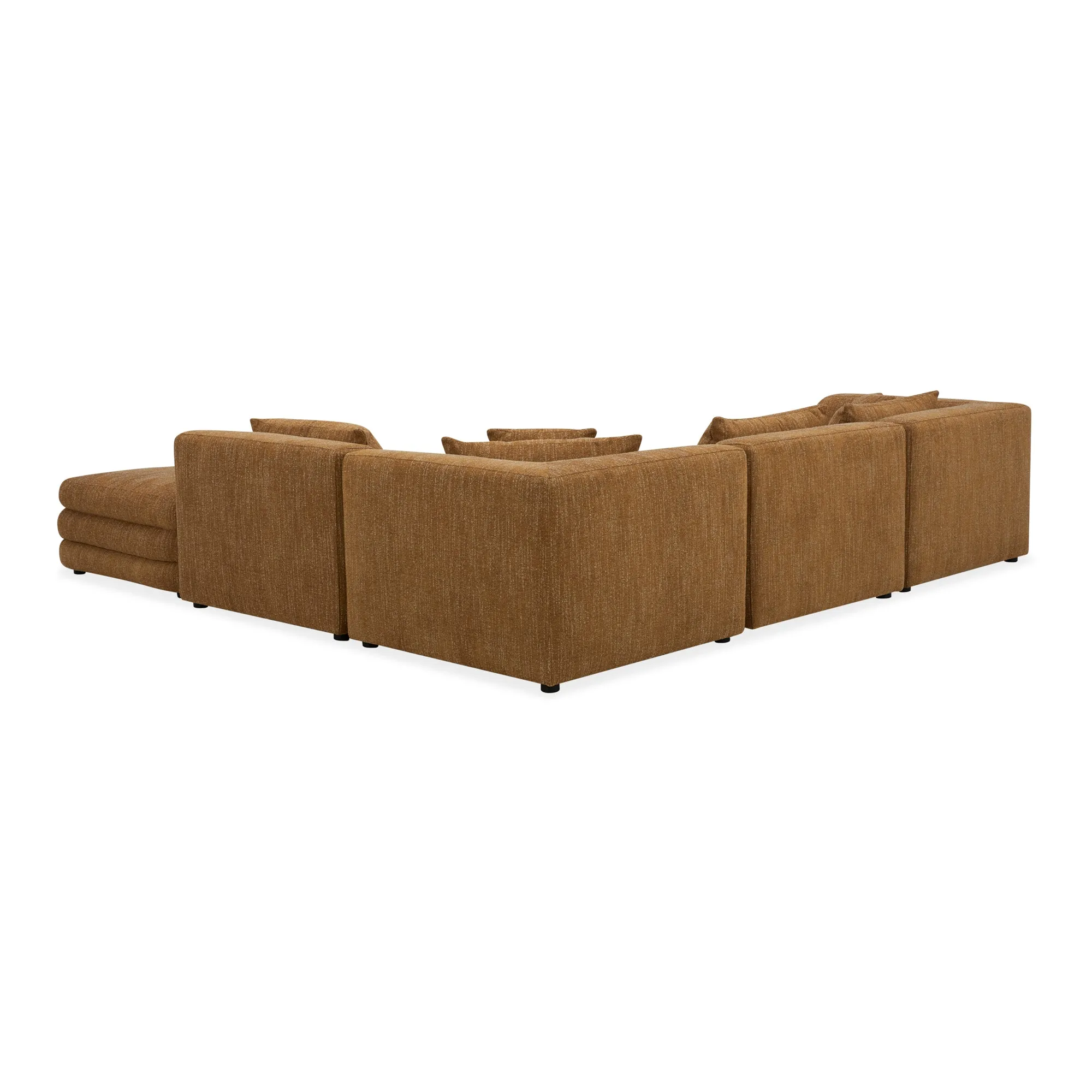 Moe's Home Collection Lowtide Alcove Amber Glow Modular Sectional
