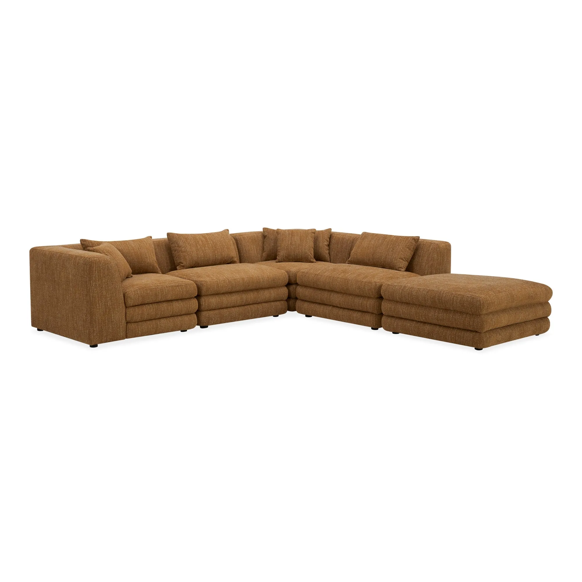 Moe's Home Collection Lowtide Amber Glow Dream Modular Sectional