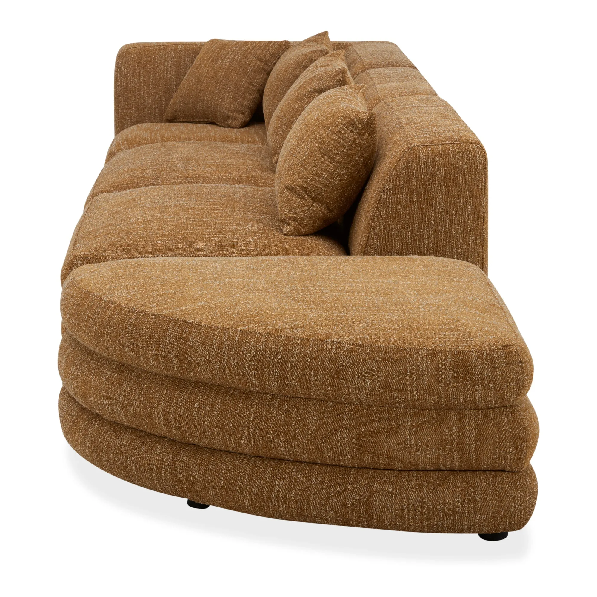 Moe's Home Collection Lowtide Linear Amber Glow Modular Sectional