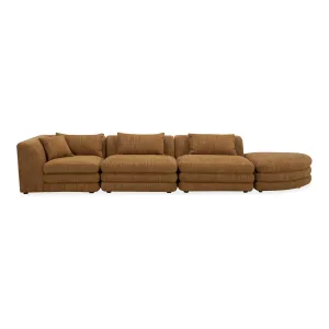 Moe's Home Collection Lowtide Linear Amber Glow Modular Sectional