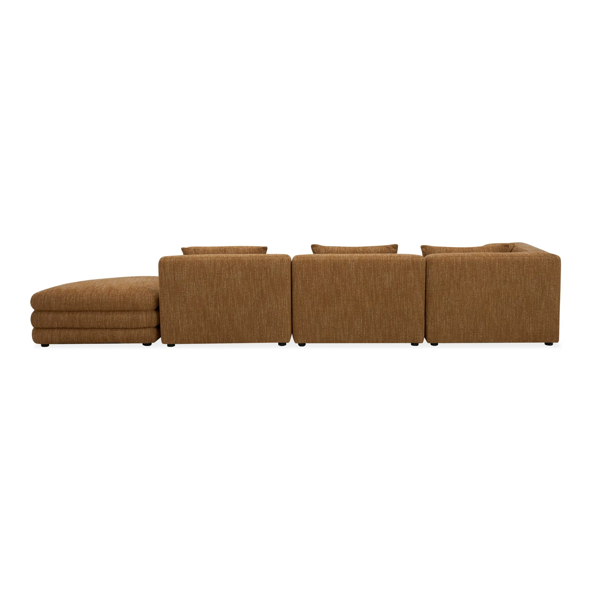 Moe's Home Collection Lowtide Linear Amber Glow Modular Sectional