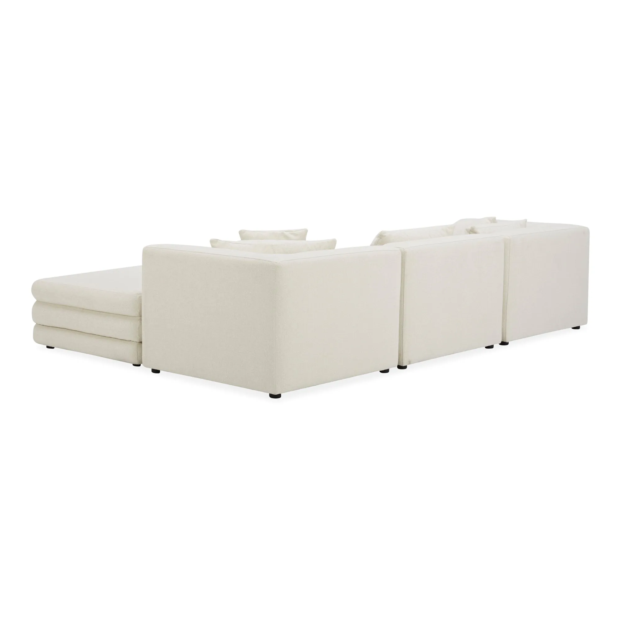 Moe's Home Collection Lowtide Lounge Warm White Modular Sectional
