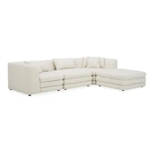 Moe's Home Collection Lowtide Lounge Warm White Modular Sectional
