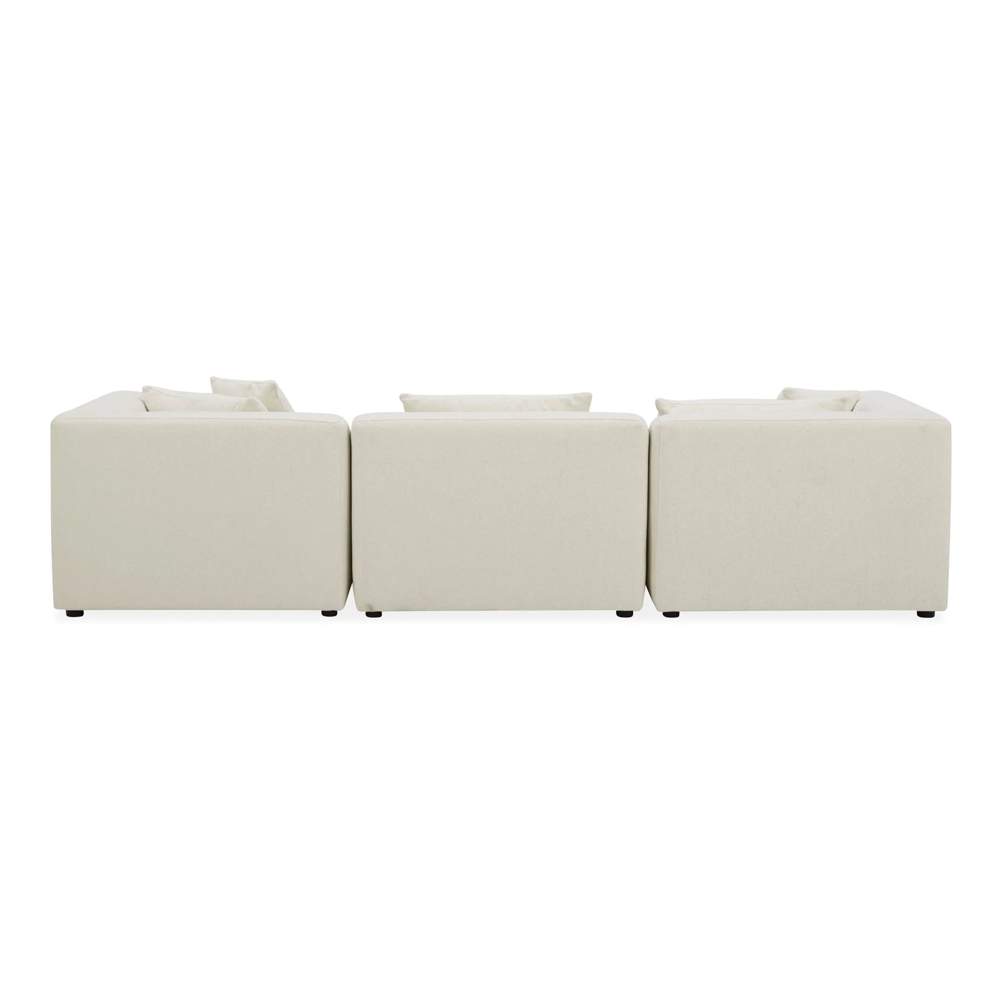 Moe's Home Collection Lowtide Lounge Warm White Modular Sectional