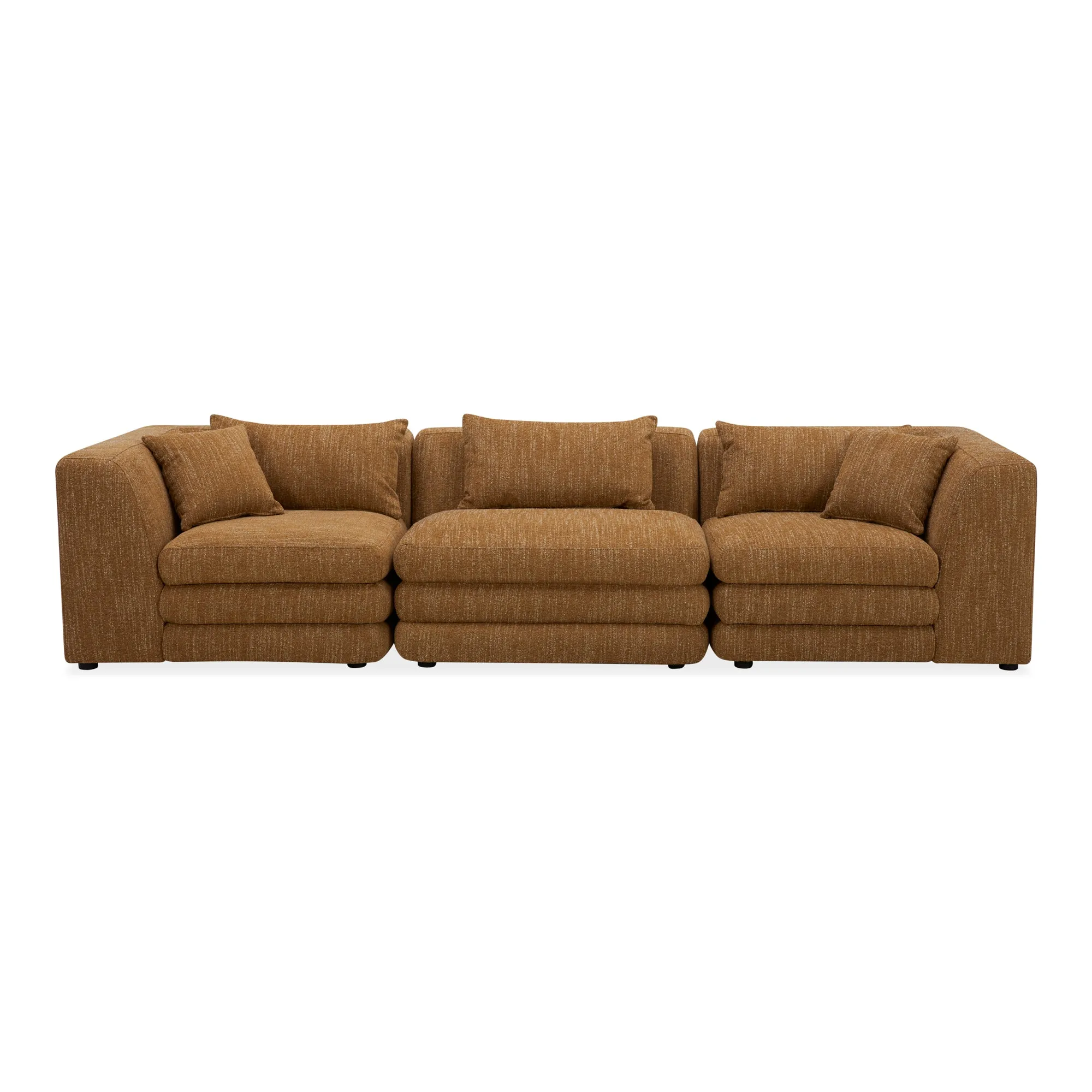 Moe's Home Collection Lowtide Modular Amber Glow Sofa