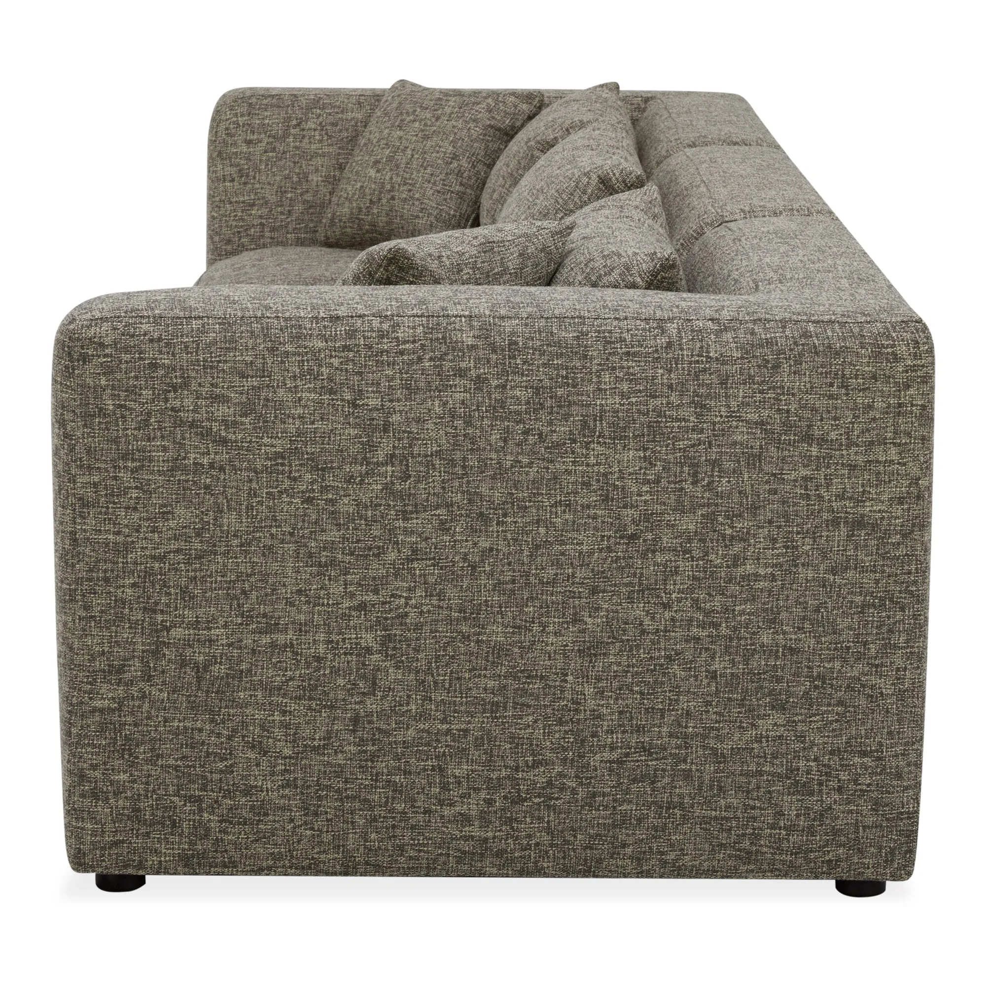 Moe's Home Collection Lowtide Modular Stone Tweed Sofa