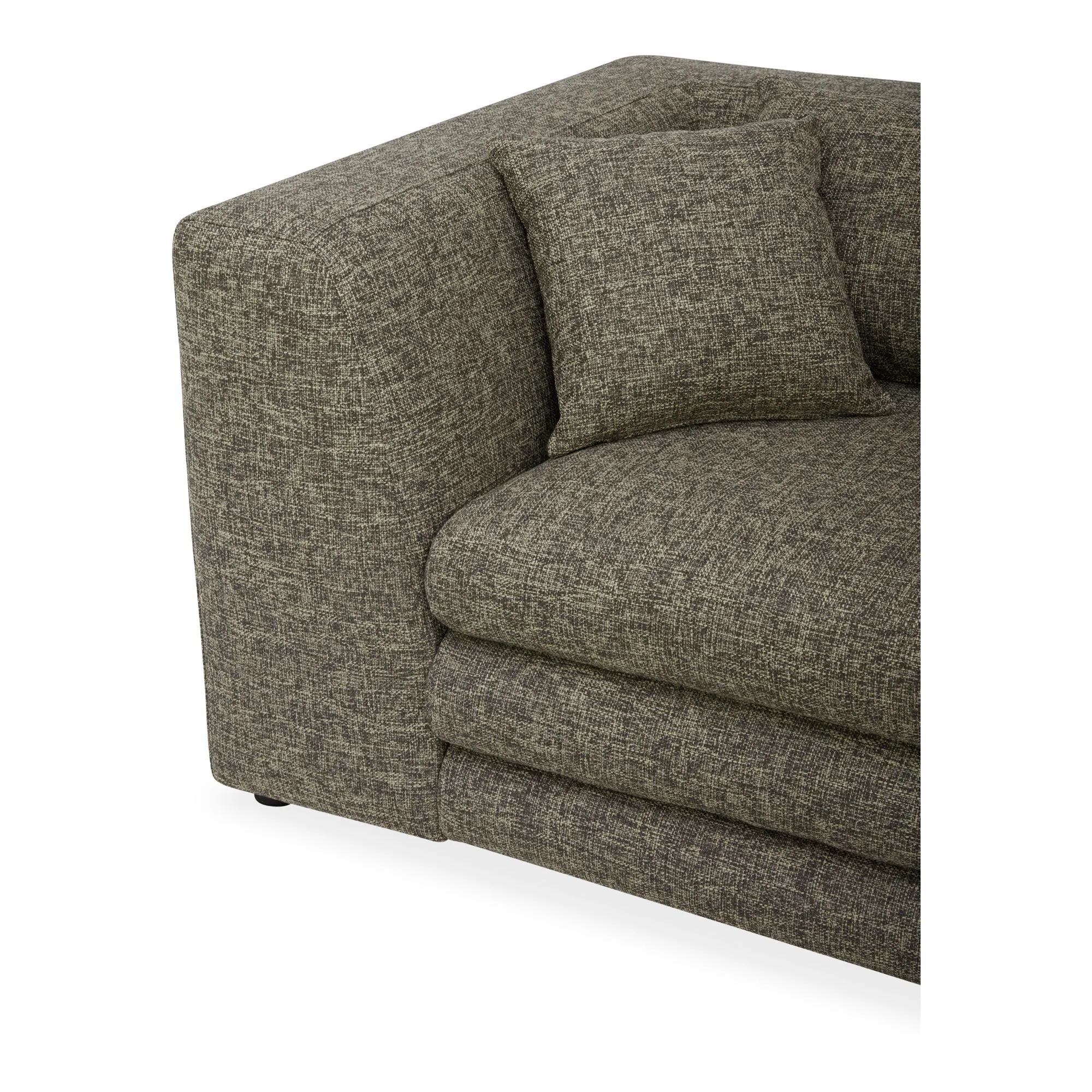 Moe's Home Collection Lowtide Modular Stone Tweed Sofa