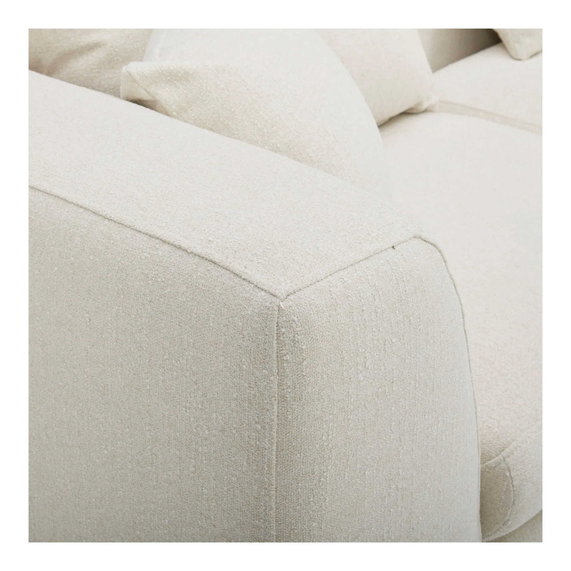 Moe's Home Collection Lowtide Modular Warm White Sofa