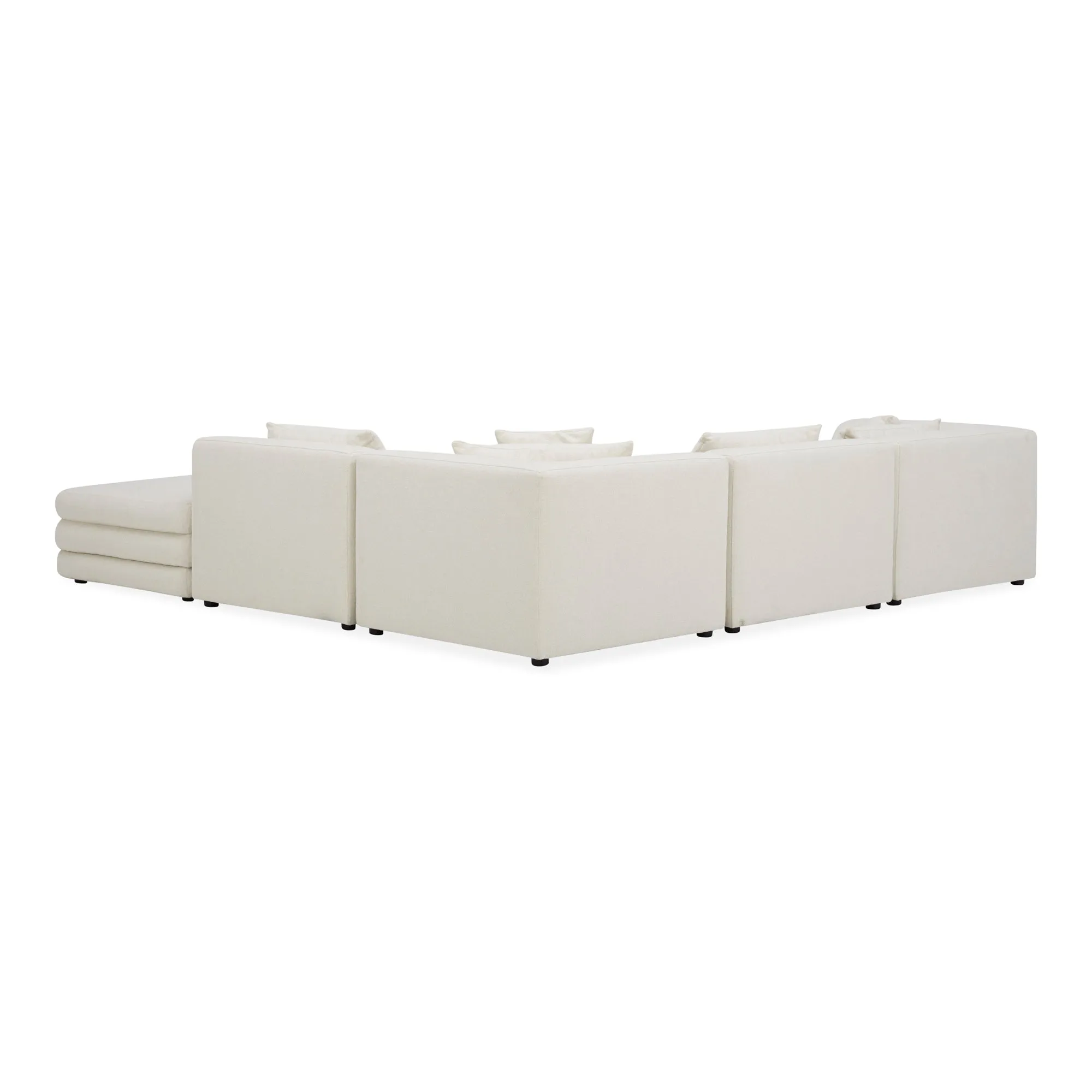 Moe's Home Collection Lowtide Warm White Dream Modular Sectional