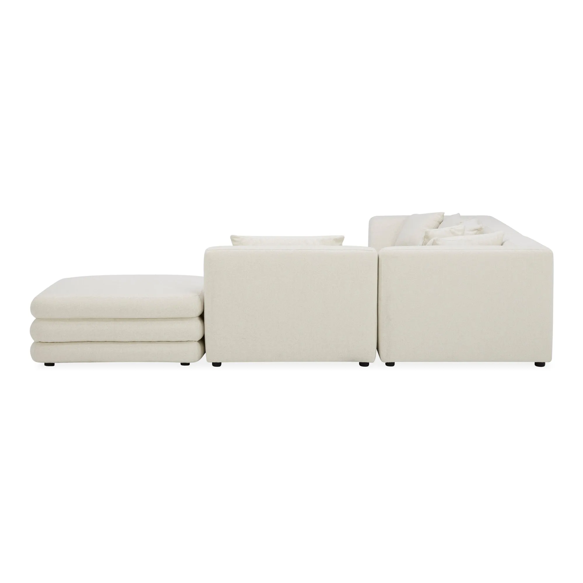 Moe's Home Collection Lowtide Warm White Dream Modular Sectional