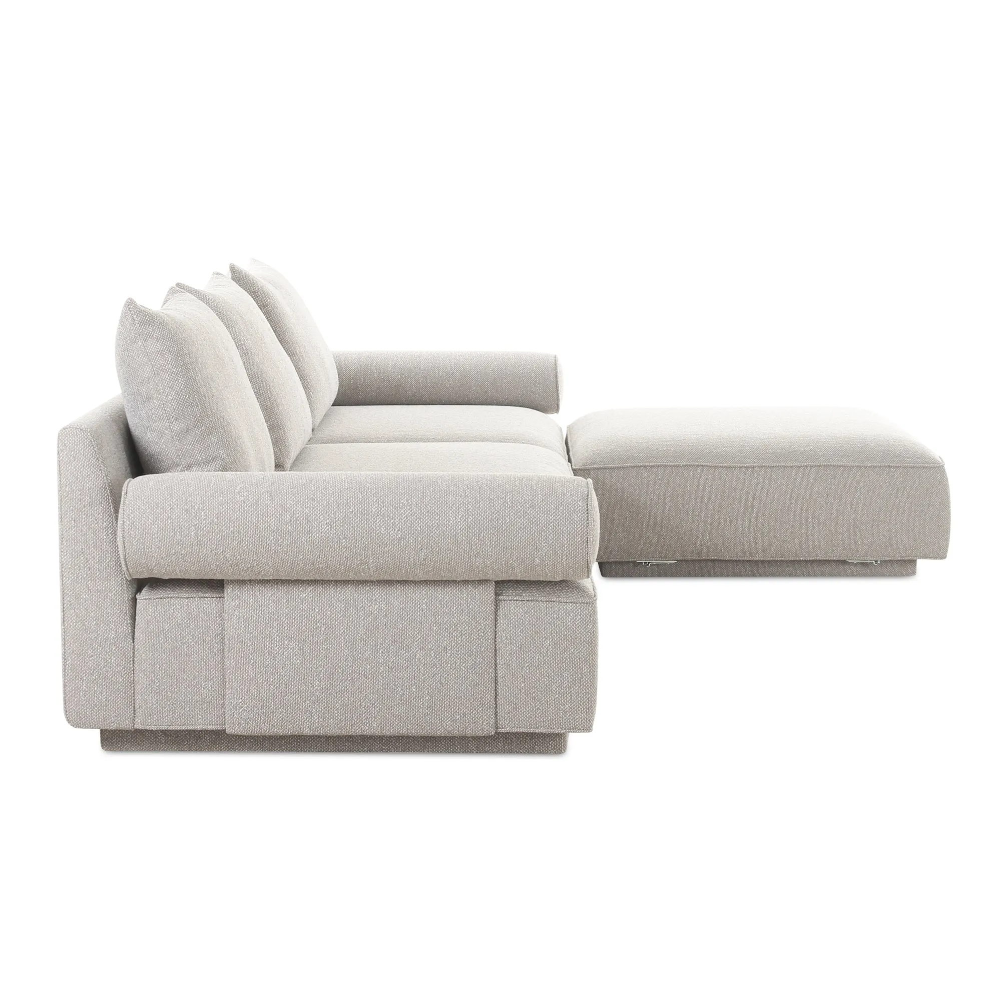 Moe's Home Collection Rosello Light Grey Lounge Modular Sectional
