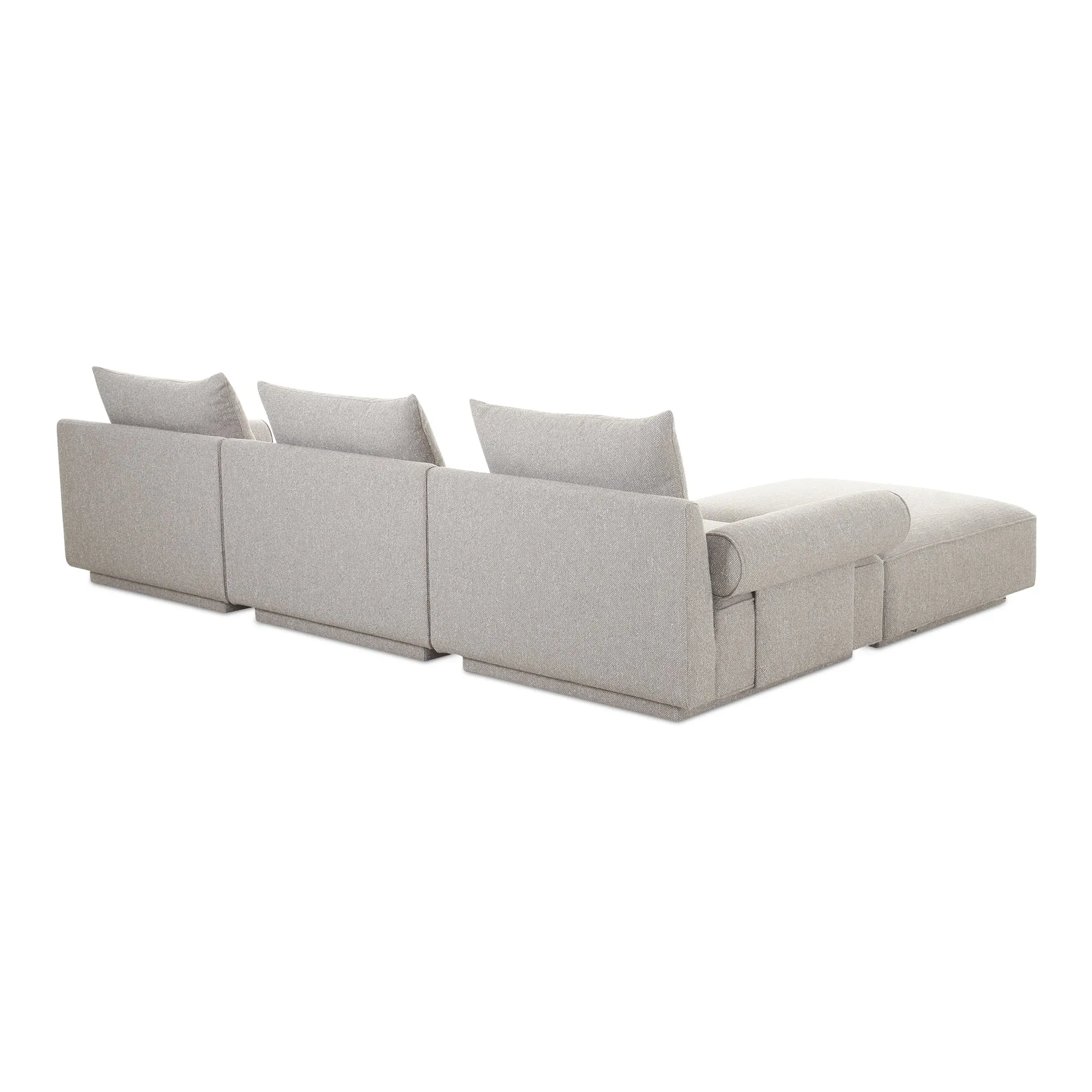 Moe's Home Collection Rosello Light Grey Lounge Modular Sectional