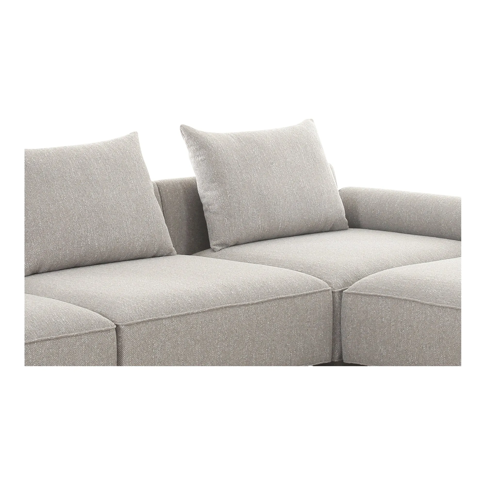 Moe's Home Collection Rosello Light Grey Lounge Modular Sectional
