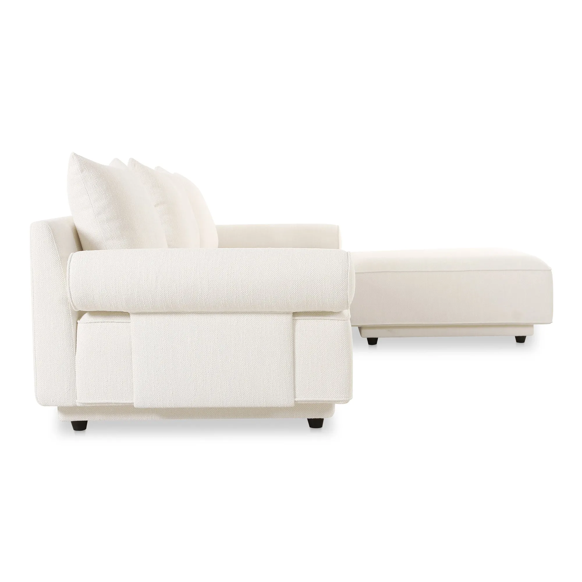 Moe's Home Collection Rosello White Lounge Modular Sectional