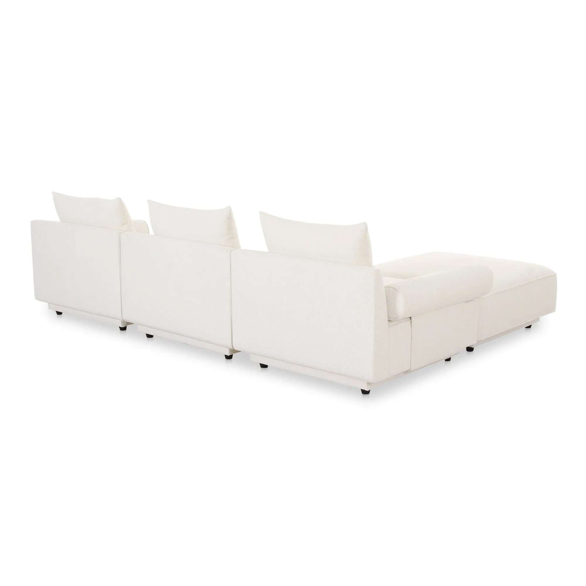 Moe's Home Collection Rosello White Lounge Modular Sectional